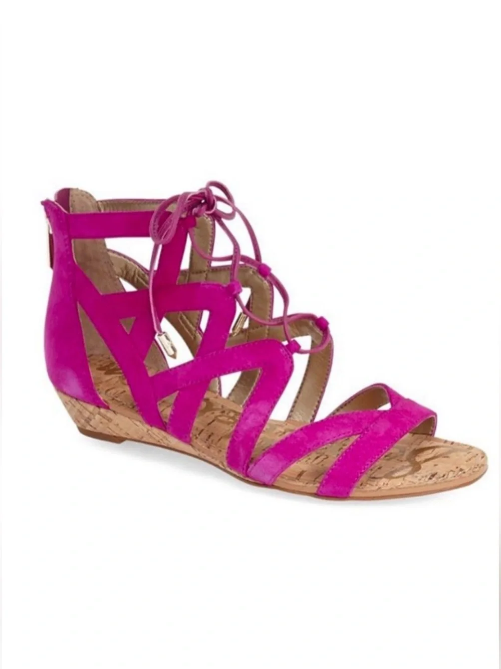 Sam Edelman Dawson Fuchsia Gladiator Sandal Size 7